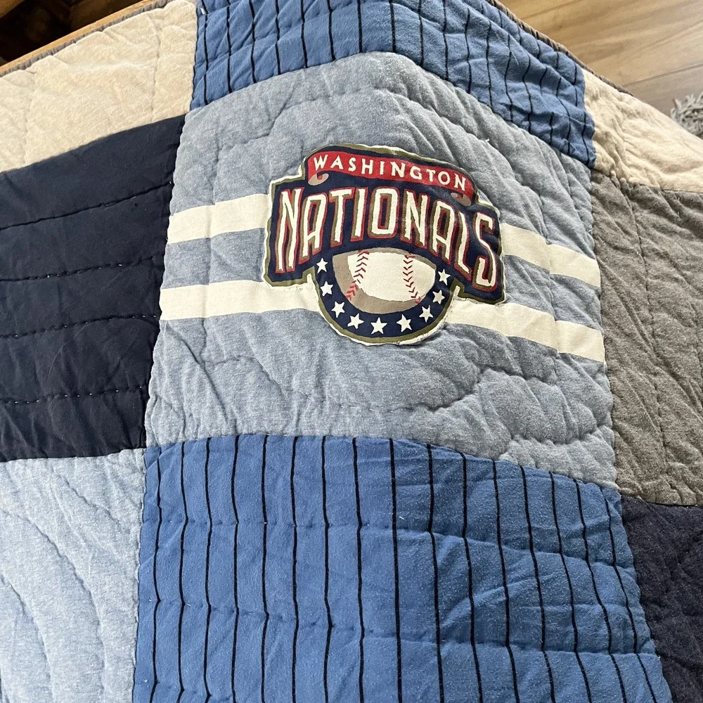 Pottery Barn Teen Quilt Full MLB Baseball National League 78